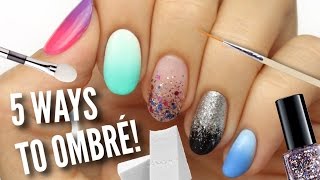 5 Ways To Get Ombre  Gradient Nails [upl. by Phira930]