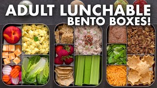 Bento Box Lunch Ideas for Work amp School – Adult LUNCHABLES [upl. by Naujat]