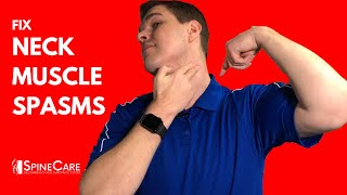 How to Treat Neck Spasms in 1 MINUTE [upl. by Ragan]