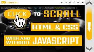 Click to scroll  HTML amp CSS  With and without JavaScript [upl. by Oba]