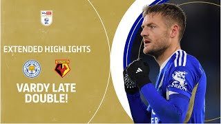 VARDY LATE DOUBLE  Leicester City v Watford extended highlights [upl. by Good]