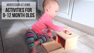 MONTESSORI AT HOME Activities for Babies 912 Months [upl. by Caraviello]