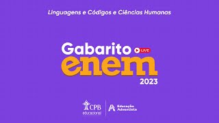 AO VIVO  GABARITO ENEM 2023  DIA 1 [upl. by Siuoleoj]