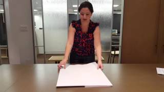 How To Fold An Architectural Drawing [upl. by Sherline]