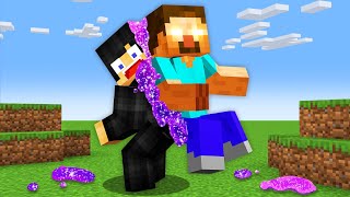 Minecraft but Were GLUED Together [upl. by Lavina]