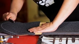 How to Trim amp File Grip Tape  Custom Skateboard [upl. by Buehrer997]