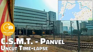 Mumbai Local Timelapse  CSMT to Panvel Uncut Journey  05 Sec Time lapse [upl. by Drofnelg]