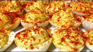 Deviled Eggs  EASY HOMEMADE DEVILED EGGS RECIPE [upl. by Marentic]