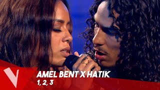 Amel Bent x Hatik – 1 2 3  Lives  The Voice Belgique Saison 9 [upl. by Neetsirhc861]