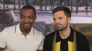 ComicCon 2019 Anthony Mackie and Sebastian Stan Full Interview [upl. by Byrn580]