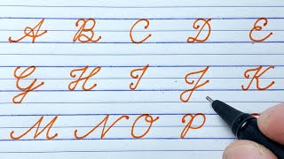 Cursive writing A to Z  English capital letters A to Z  Cursive handwriting practice  ABCD [upl. by Cirala]