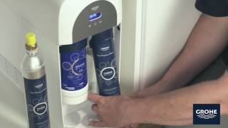 GROHE Blue Home Austausch der CO2 Flasche [upl. by Aneehsram]