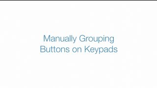 Manually Grouping Buttons on Insteon Keypads [upl. by Rebmyt]