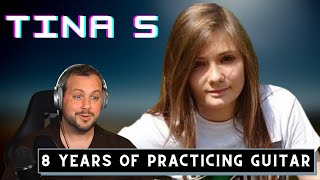 8 Years of Practicing Guitar  Tina S REACTION Video [upl. by Enneira]