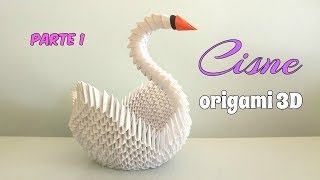 CISNE ORIGAMI 3DPRIMERA PARTEpaso a paso [upl. by Yrrep]