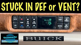 How to repair stuck vent on Buick Park Ave EP191 [upl. by Blondelle]