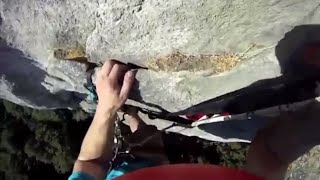 Rock Climbing Falls Fails and Whippers Compilation Part 4 [upl. by Aineg]