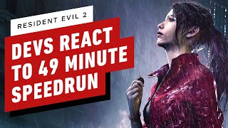 Resident Evil 2 Developers React to 49 Minute Speedrun [upl. by Derian]