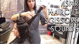 ✂️ Hairdresser Girl Haircut  Scissors Sounds  ASMR no talking [upl. by Flosi]