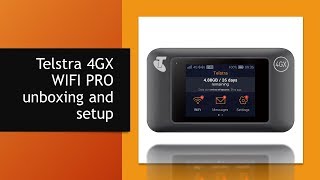 Telstra 4GX WIFI PRO unboxing and setup [upl. by Emmet698]