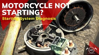 Motorcycle Wont Start  Starter System Diagnosis [upl. by Idoux900]