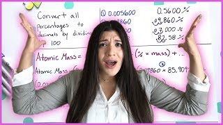 Isotopes Percent Abundance Atomic Mass  How to Pass Chemistry [upl. by Ahsaeym346]