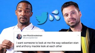 Sebastian Stan And Anthony Mackie Read Thirst Tweets [upl. by Spatola]