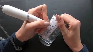 Glas graveren  Engraving glass [upl. by Keeryt]