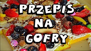 Przepis na gofry  Jak zrobić chrupiące gofry [upl. by Alket]