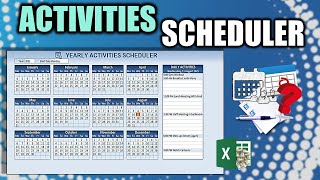 Learn How To Create This Yearly Activity Scheduler In Excel FREE Download Inside [upl. by Alset]