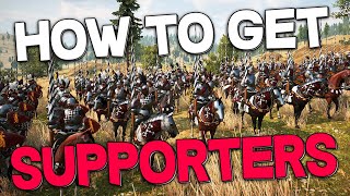 Bannerlord Devs Explain How SUPPORTERS Work amp How To Get MORE [upl. by Annamaria]