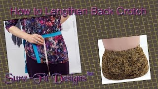 HowTo 5 Ways to Lengthen Pants Back Crotch [upl. by Cirdla]