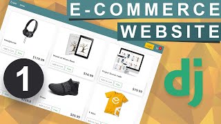 Django Ecommerce Website  Setup amp Templates  Part 1 [upl. by Tomlinson967]