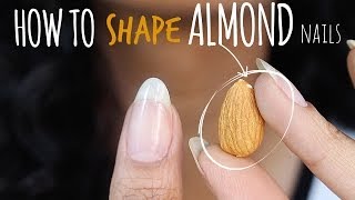 ♡ How To Create an Oval Nail Shape ♡ [upl. by Eversole]