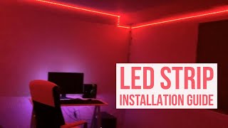 LED Strip Installation Guide  164ft amp 32ft [upl. by Eiloj]