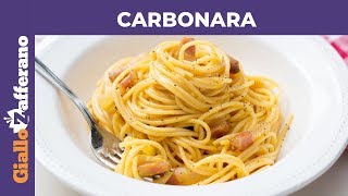 CARBONARA PERFETTA la ricetta di GialloZafferano [upl. by Crosby]