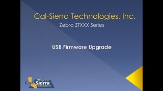 How to USB Upgrade Firmware on Zebra ZTXXX Series Printers [upl. by Yekcor]