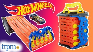 NEW Hot Wheels Roll Out Raceway Track Set Review  TTPM Toy Reviews [upl. by Magan]