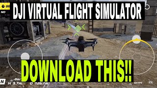 DJI VIRTUAL FLIGHT FPV SIMULATOR APP  REVIEW [upl. by Ellened]