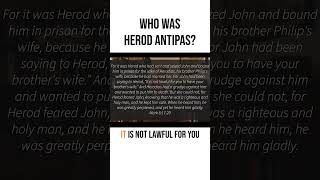 Who Was Herod Antipas [upl. by Nnyleitak]