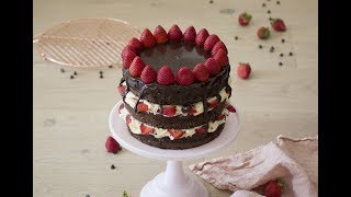 Chocolate Strawberry Cake [upl. by Hallie]