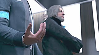 Detroit Become Human  Hank Tries to Match Connors Coin Tricks [upl. by Ahsoik]