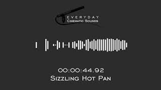 Rapid Sizzling Hot Pan  HQ Sound Effects [upl. by Naoma511]