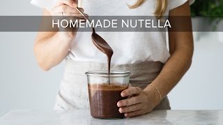 HOW TO MAKE NUTELLA  healthy nutella recipe [upl. by Aiekal386]