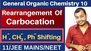 GOC 10  Rearrangement of Carbocation  Hydride  Methyl and Phenyl Shifting JEE MAINSNEET [upl. by Abixah]