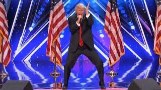 DONALD TRUMP Wins Again  Full Audition  Americas Got Talent 2017 [upl. by Nacul]