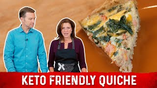 How to Make Quiche Keto Friendly Recipe  Karen and Eric Berg [upl. by Llemaj]