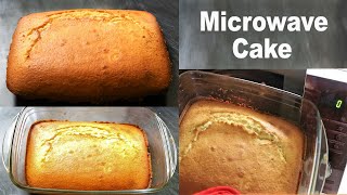 Microwave Vanilla Cake  Sponge Cake In Microwave Convection [upl. by Aehtorod935]