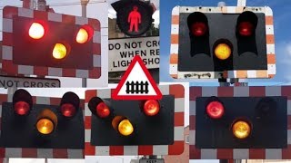 UK Level Crossings With Halogen Lights 2017 [upl. by Zsa850]