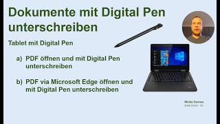 Tutorial Dokumente mit Digital Pen unterschreiben [upl. by Dabbs]